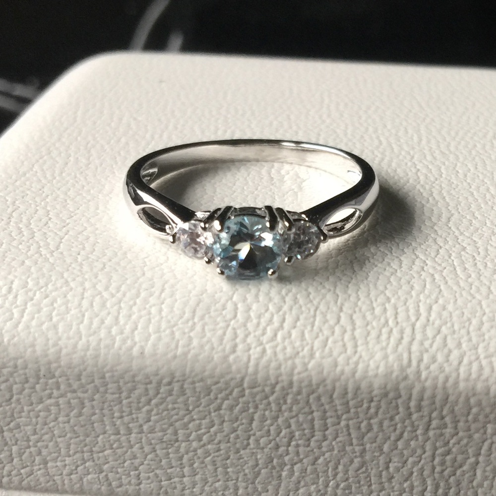 $30 sterling silver blue topaz ring